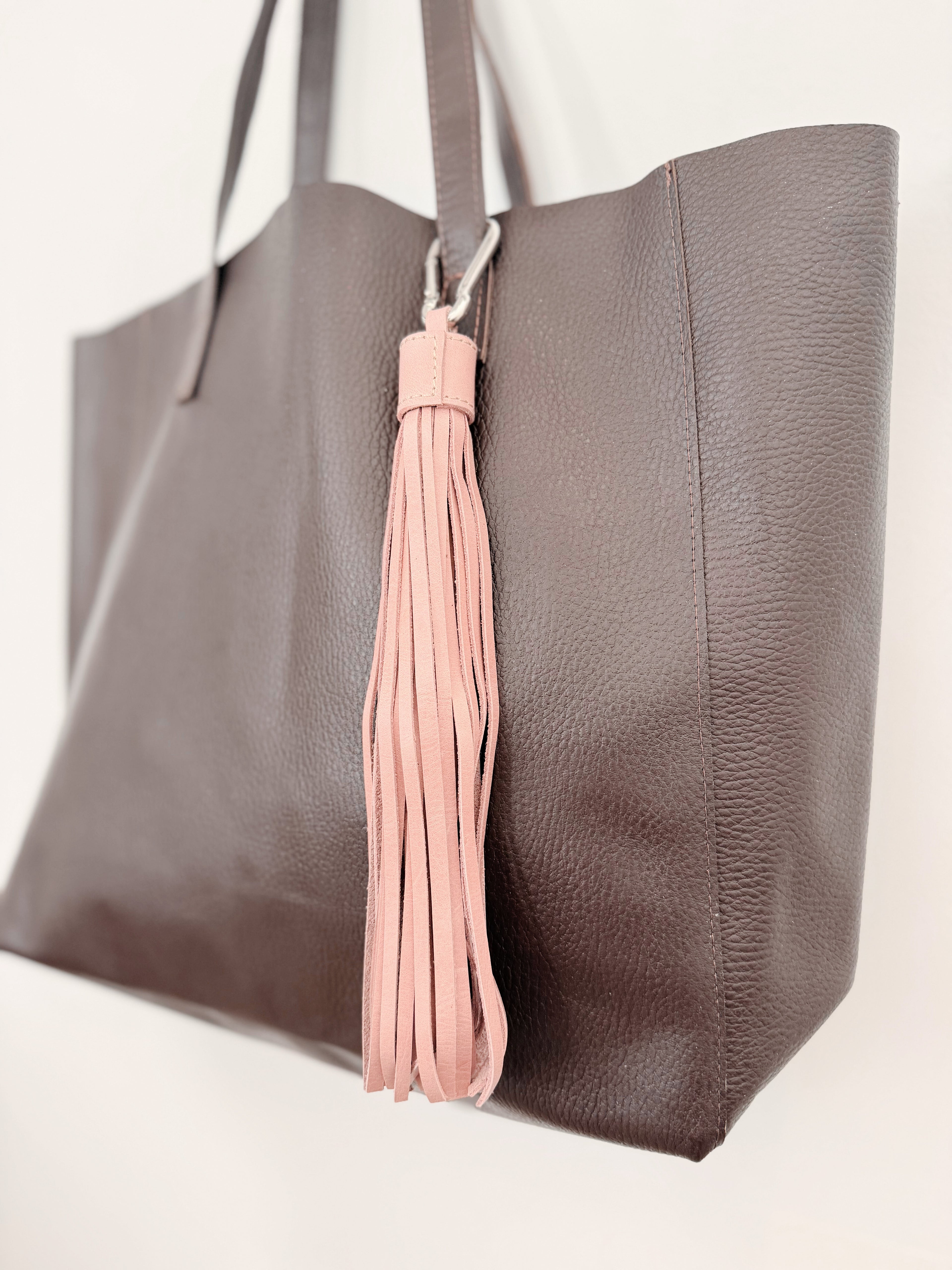 Bolso de cuero marrón